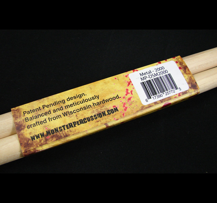 Drum Stakes Metal-2000, Hickory Custom Drumsticks - Image 4